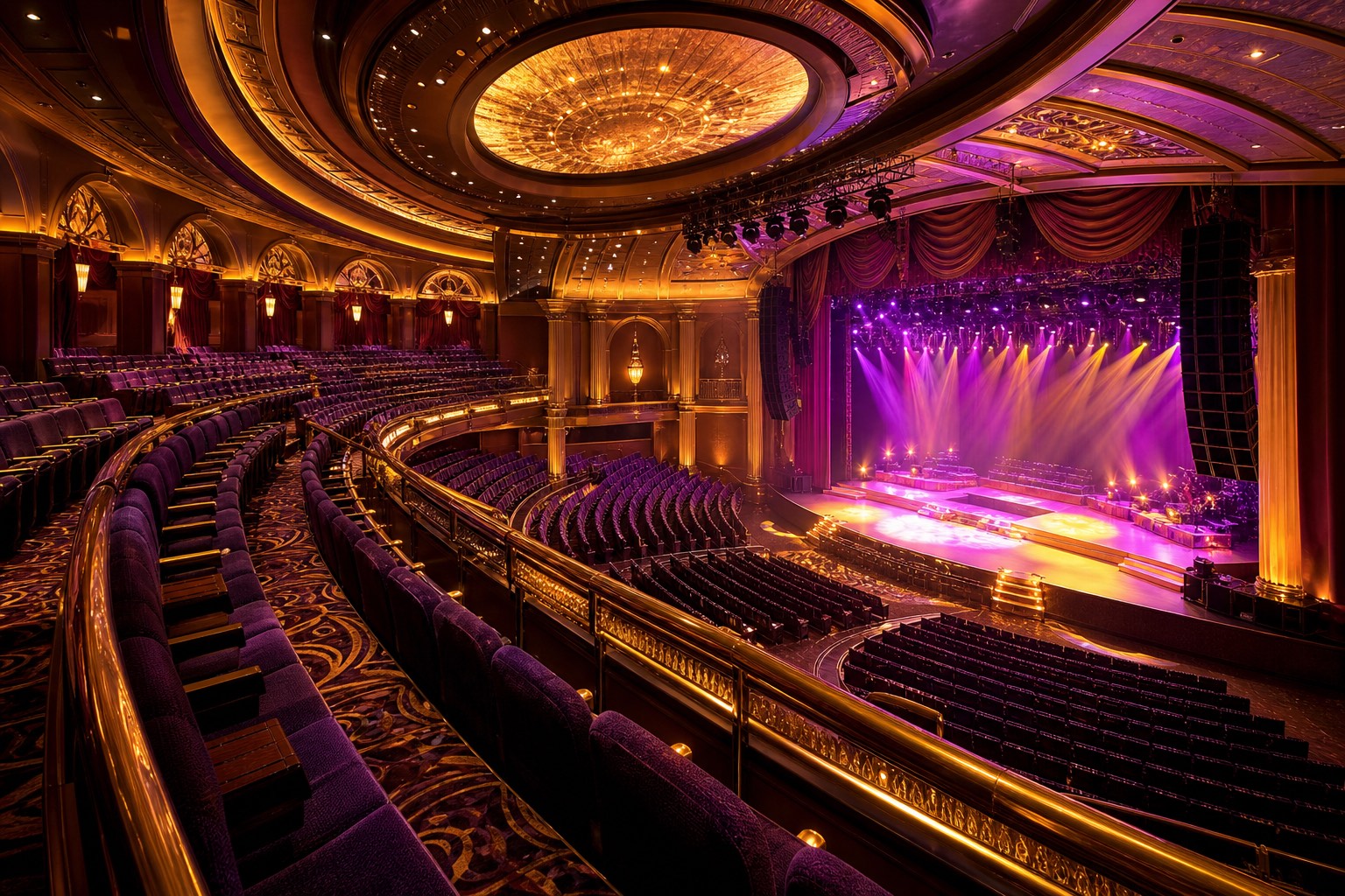 Live concert theatre inside a casino resort