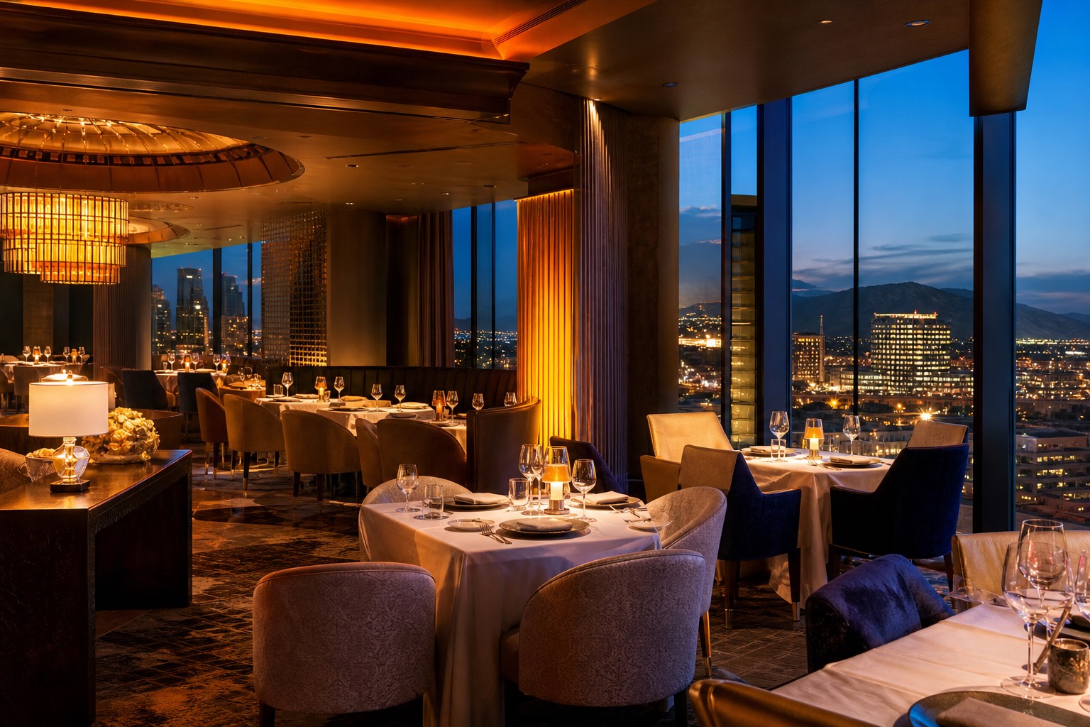 Fine dining at a Canadian casino resort